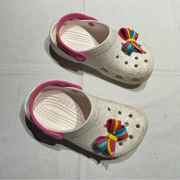 CROCS Shoes Lot Of 2 Girls Size Crocs Jojo Siwa Collection And Pink